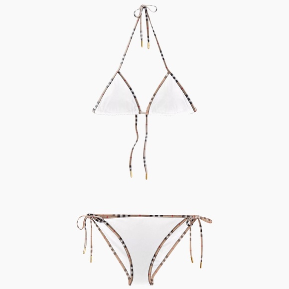 Burberry Other - Burberry Mata Check-Trim Triangle Bikini Set